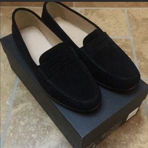 J Crew James Black Suede Loafer NIB